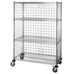 4 - Tier Wire Shelving Unit / Durable Organizer Metal Storage Rack for sale