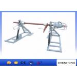 10T - 15T Cable Drum Jackshydraulic Conductor Reel Drum Stand Brake Force 45Rpm Speed for sale