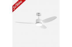 China White Ceiling Fan With Light Dimmable Quiet High Speed Remote Control supplier