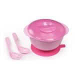 BPA Free PP PVC Suction Pad Baby Feeding Bowls And Spoons for sale