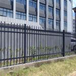 Elegant Balustrades Handrails Horizontal Slats Metal Fence Long Service Life