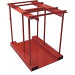 800 Lbs Capacity Gas Cylinder Caddy With Hinged Divider Bar / Steel Ramp for sale