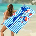Unisex Custom Gym Towel Large Size Rectangular Shaped High Colour Fastness for sale