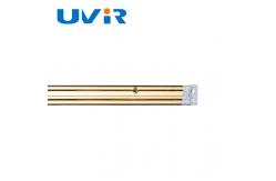 China 15x33mm IRP Infrared Lamp For Printing , Gold Coating Quartz Infrared Emitters supplier
