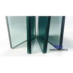 10mm Clear Flat Frosted Laminated Tempered Safety Glass With Polished Edge for sale