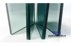 China 10mm Clear Flat Frosted Laminated Tempered Safety Glass With Polished Edge supplier