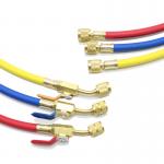 Flexible AC Gas Yellow HVAC Refrigerant Charging Hose R12 R22 R134a R410a for sale