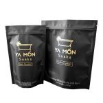Silver Foil Sachets For Stand Up Body Scrub Bag With Zipper Stand Up Body Scrub Bag for sale