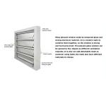 Aluminium Frame Glass Jalousie Windows Powder Coating Glass Louver Windows for sale