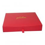 Hot Stamping Gold Foil Paper Sliding Box Red Custom Cardboard Packaging Box