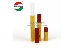 China Herb Paper Tube Packaging Flexible Gloss / Matt Lamination Gold Stamping Yellow supplier