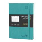 8.75'' X 10.5'' Large Academic Planner Custom Turquoise Casebound for sale