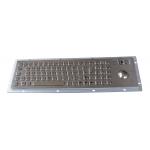 Dust - Proof Rugged stainless steel dot braille keyboard with optical trackball for sale
