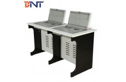 China Manual Flip Up Double Computer Desk supplier