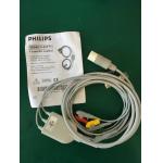 PN 98980314317 PHiliph ECG Machine Parts 3 Leads IEC Leadset Cable Original for sale