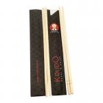Portable Hashi Wooden Cooking Chopsticks ,  Sleeve Custom Engraved Chopsticks for sale