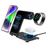 Y91 2025 3 in 1 Portable Wireless Fast Charger Stand Type-C Power Supply 2.5W Output Power Aluminum Alloy for sale