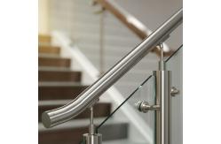 China Modern Stainless Steel Handrails with Polished Finish for Glass Railings supplier