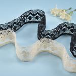OEM Crochet Ribbon Cotton Lace Border With Flower Width 5cm