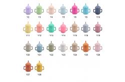 China 150ml Elephant Sippy Cup 100% Silicone Sippy Cup With Straw supplier