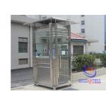 Stainless Steel Road Side 220volt Prefabricated Security Booth Art Style for sale