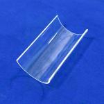 Transparent Semicircle Quartz Glass Tube High Hardness for sale