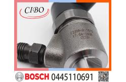 China 0445110691 Engine Parts Diesel Fuel Injector For FOTON Bosch 4JB1 supplier