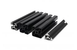 China Black Anodized 6063 Aluminium Extrusion Frame System T Shaped Aluminium Profile supplier