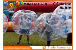 China Clear TPU Inflatable Human Knocker Ball , Inflatable Ball Suit supplier
