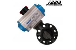 China Soft Seal Pneumatic Butterfly Valve Clamp PVC Valve Lightweight and Cost-Effective supplier