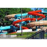 Huge Outdoor Aqua Park Glass Fiber Children Play Amusement Rides Playground Fiberglass Water Slides For Children for sale
