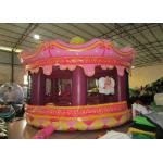 Round inflatable jumping house Merry-go-round inflatable bouncer inflatable princess bouncy castle