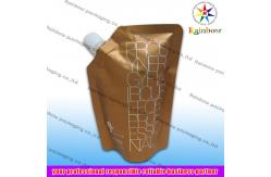 China side spout pouch packaging for drink, bottom gusset bag supplier