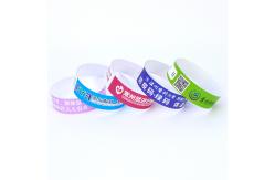 China Custom Water Resistant Tyvek Paper Bracelets with Sequential Numbering supplier