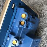 UK Power Independent Dual USB Wall Switch Socket For Apartment / Home