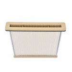 Customized Pleated Flat Panel Air Filter Spunbond Polyester Needle Felt Media for sale