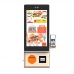 Customizable Appearance Self Ordering Kiosk with Barcode Scanner and Thermal Printer for sale