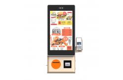 China Customizable Appearance Self Ordering Kiosk with Barcode Scanner and Thermal Printer supplier