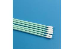 China 162mm Lint Free Microfiber & Polyester Tip Cleaning Swabs With Long PP Stick Handle supplier