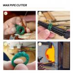 Wax Ring Filer Carving Cutter Plastic And Stainless Steel Finger Stick Ruler
