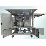 PLC Control Transformer Electric Oil Purifier Machine Filtering Equipment With Accessories for sale