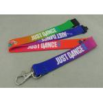 Heat Transfer Printing Tubular Lanyard With Safety Breakaway Plastic Clip for sale