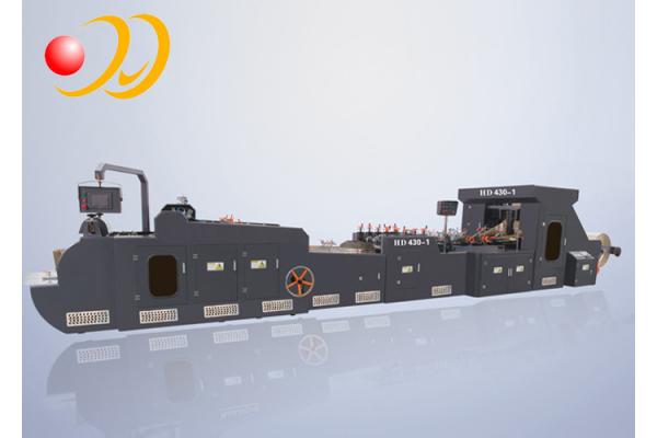 Roll Fed Semi - Automatic Paper Bag Making Machine For Bread , French Fries