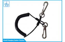 China Tool Safety Lanyard 3m Coil Spring Lanyard With Carabiner Custom supplier