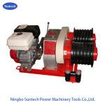 50KN Fast Speed Cable Winch Puller Gasoline Engine Winch Double Drum for sale