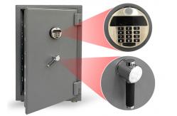 China Anti Theft Fireproof Jewelry Safe Leather-Covered Biometric Fingerprint Lock supplier