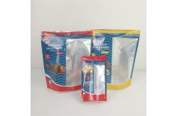China MOPP Plastic Stand Pouch Sachet Packaging Transparent Window CMYK Pantone supplier