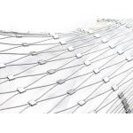 Longlife Wire Rope Mesh , Architectural Wire Mesh For Balustrade And Stair Railing