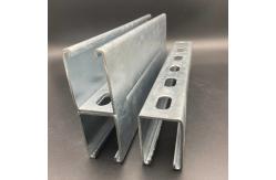 China High Strength C Profile 41x123mm 6m Slotted Plain Double Strut Channel supplier