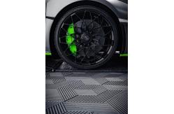China UV Resistant Polypropylene 3D Garage Floor Tile with Customizable Height supplier